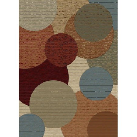 CONCORD GLOBAL 7 ft. 10 in. x 10 ft. 10 in. Soho Rounds - Multi Color 61107